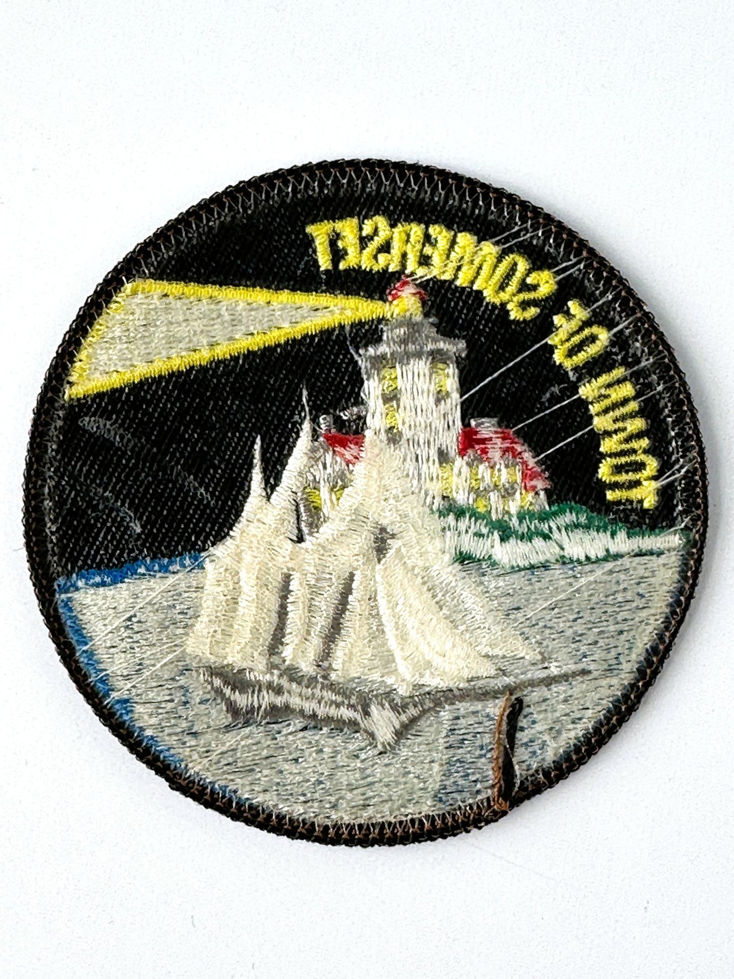New York Town of Somerset Thirty Mile Point Lighthouse Vintage Patch