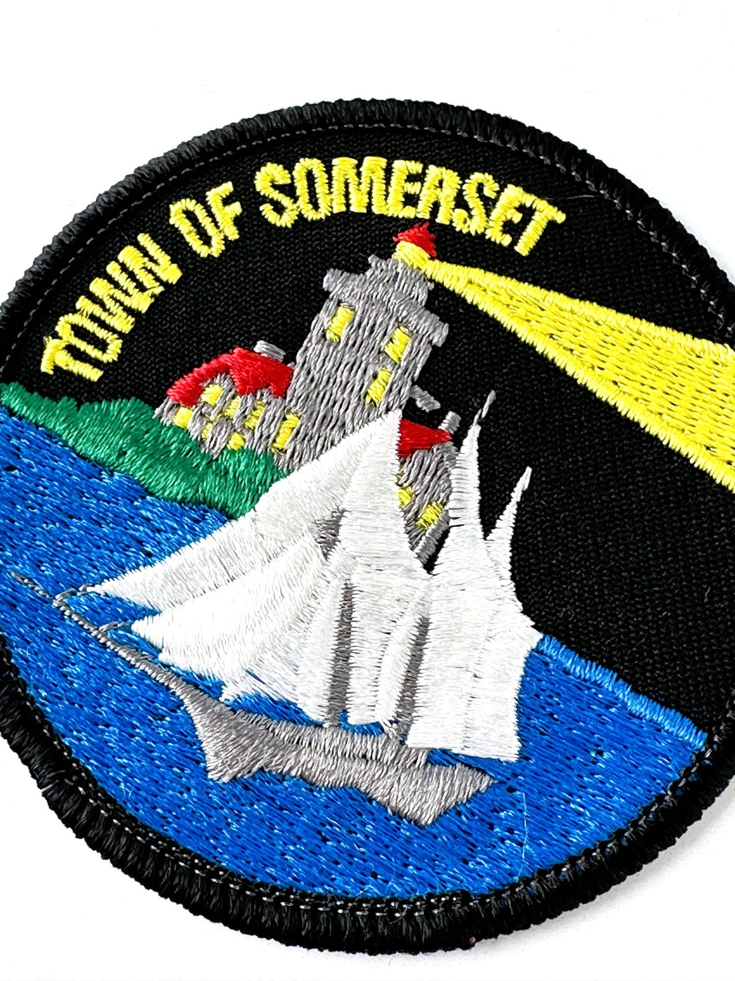 New York Town of Somerset Thirty Mile Point Lighthouse Vintage Patch