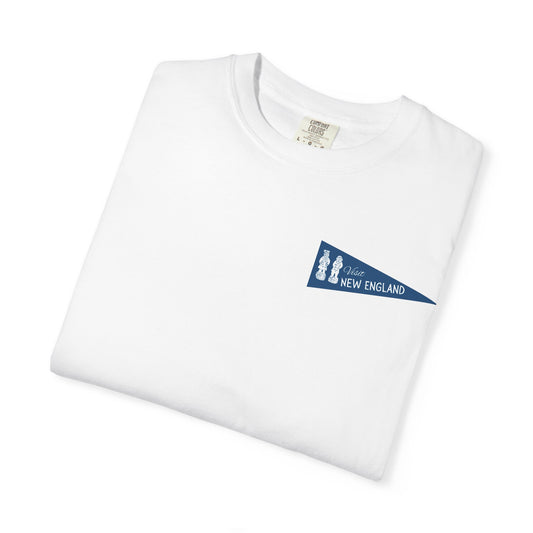 New England Old Salt Sea Captain Pennant Adult Unisex T-Shirt White