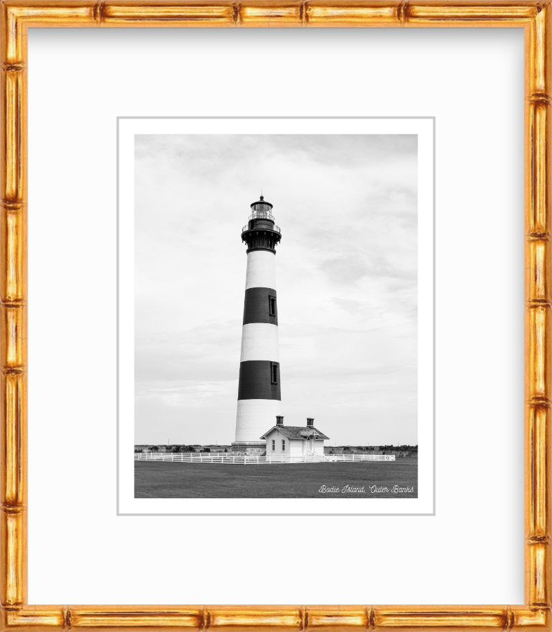 North Carolina Outer Banks Bodie Island Lighthouse Giclee Travel Print