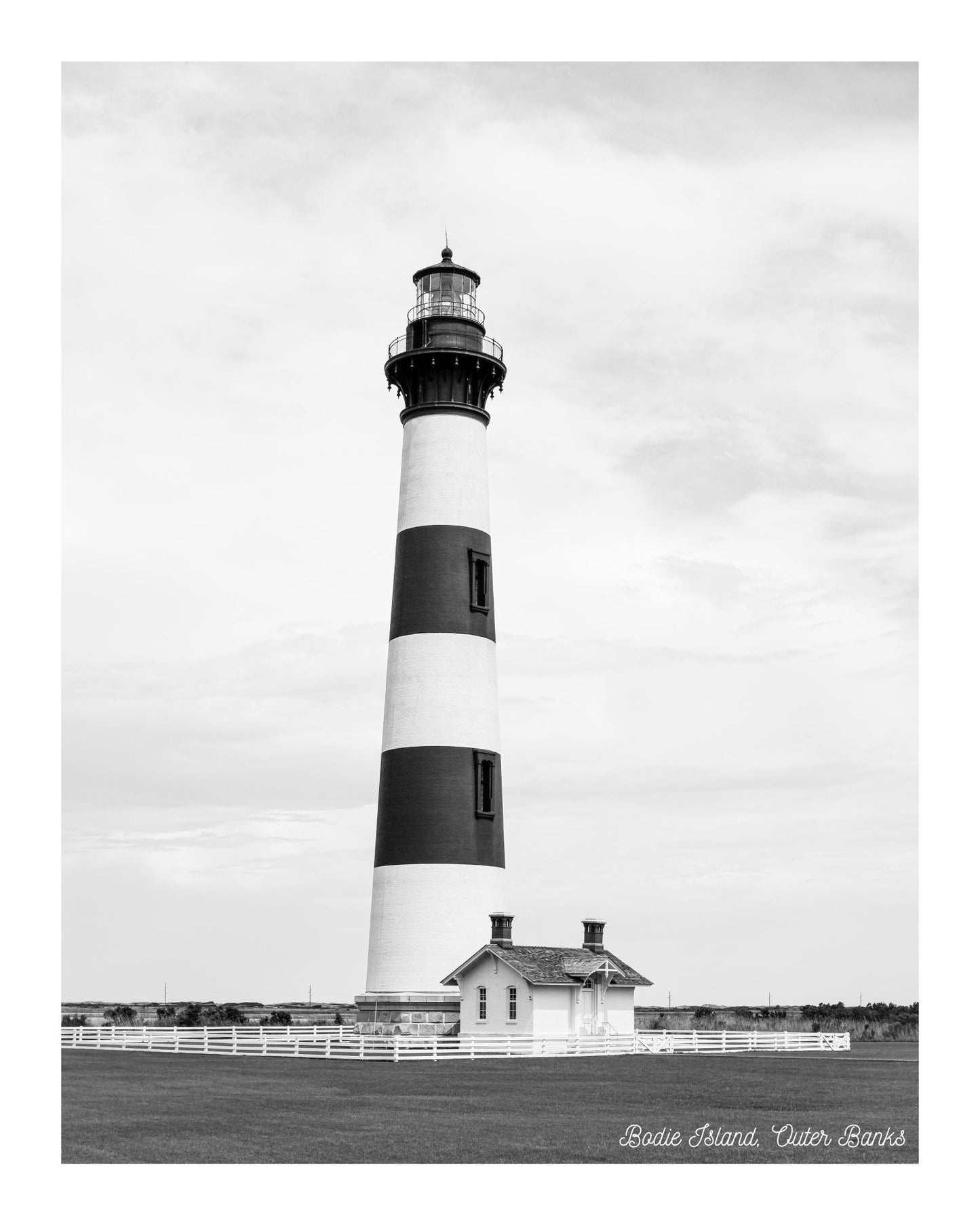 North Carolina Outer Banks Bodie Island Lighthouse Giclee Travel Print