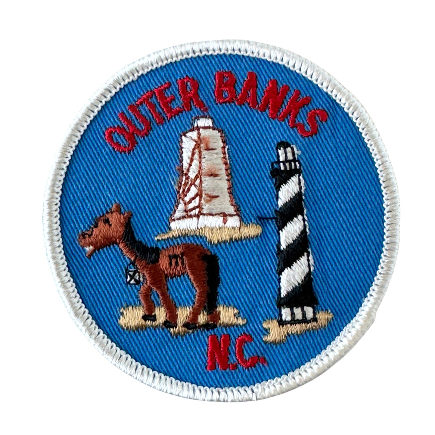 North Carolina Outer Banks Round Vintage Patch