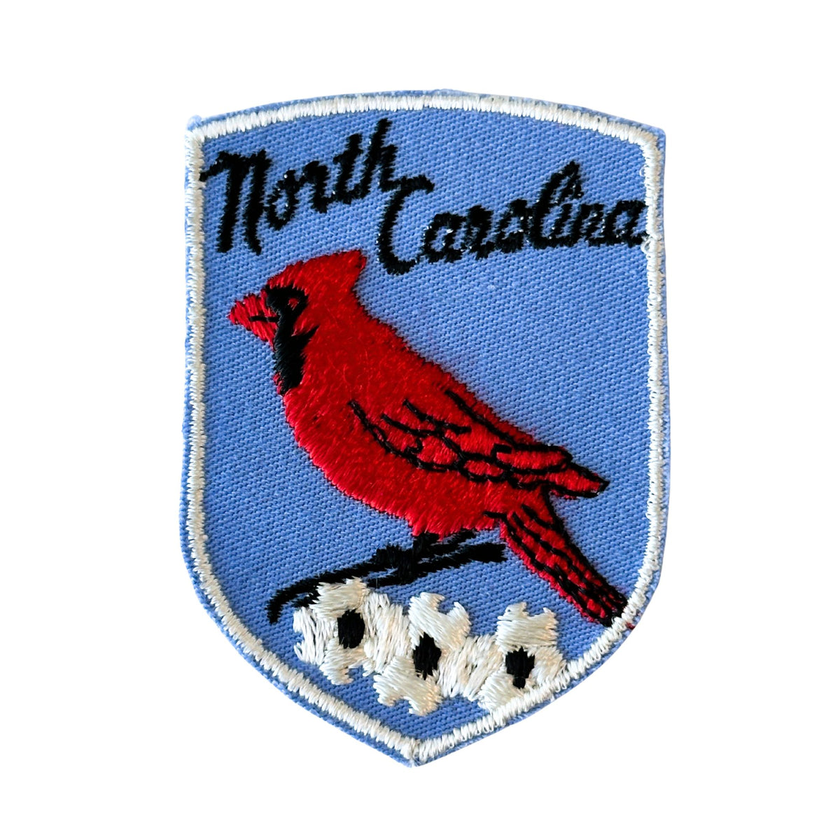 North Carolina State Bird Red Cardinal Vintage Patch