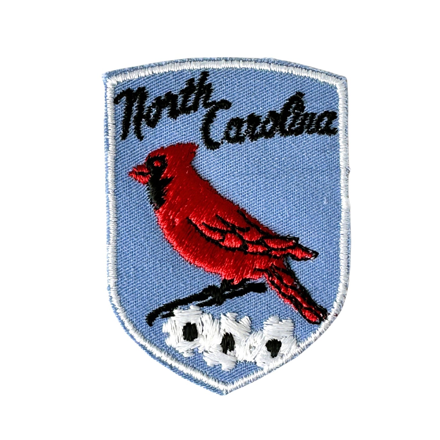North Carolina State Bird Red Cardinal Vintage Patch