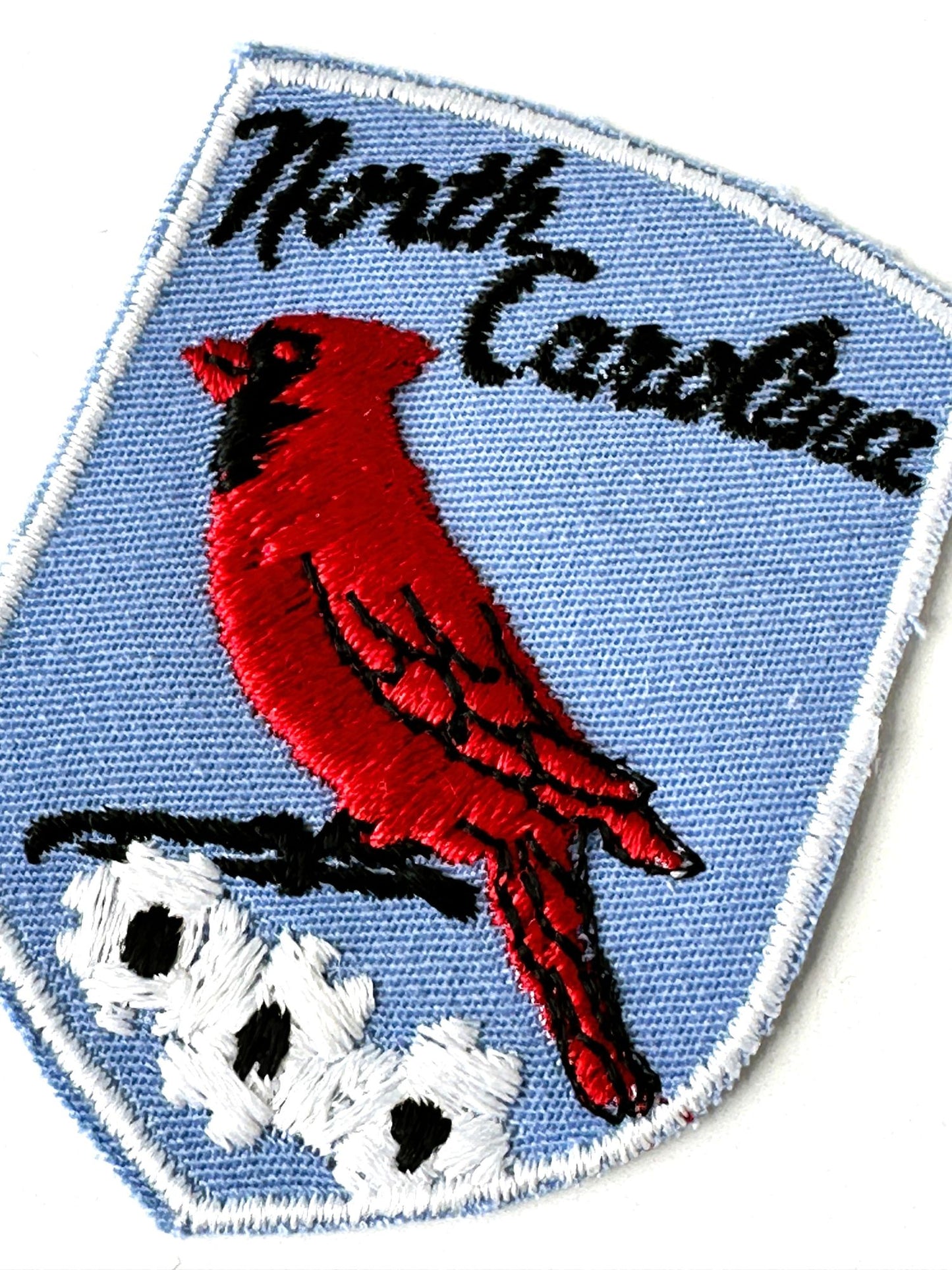 North Carolina State Bird Red Cardinal Vintage Patch