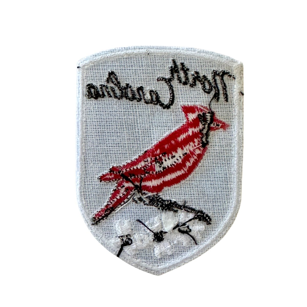 North Carolina State Bird Red Cardinal Vintage Patch