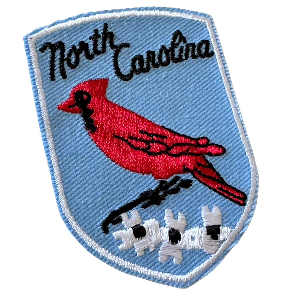 North Carolina State Bird Red Cardinal Vintage Patch