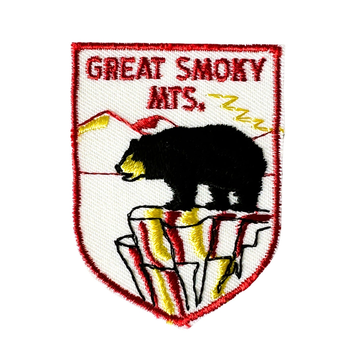 North Carolina Tennessee Great Smoky Mountains Bear Vintage Patch