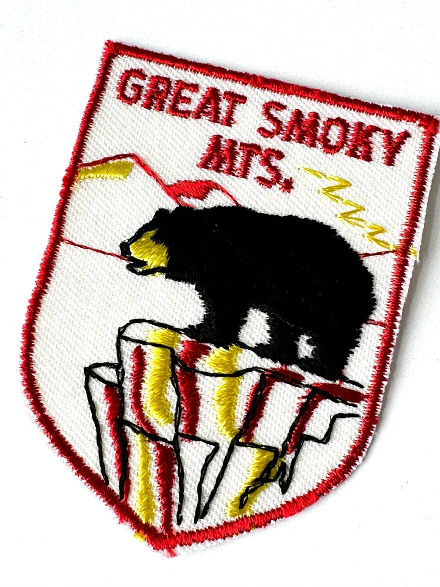 North Carolina Tennessee Great Smoky Mountains Bear Vintage Patch