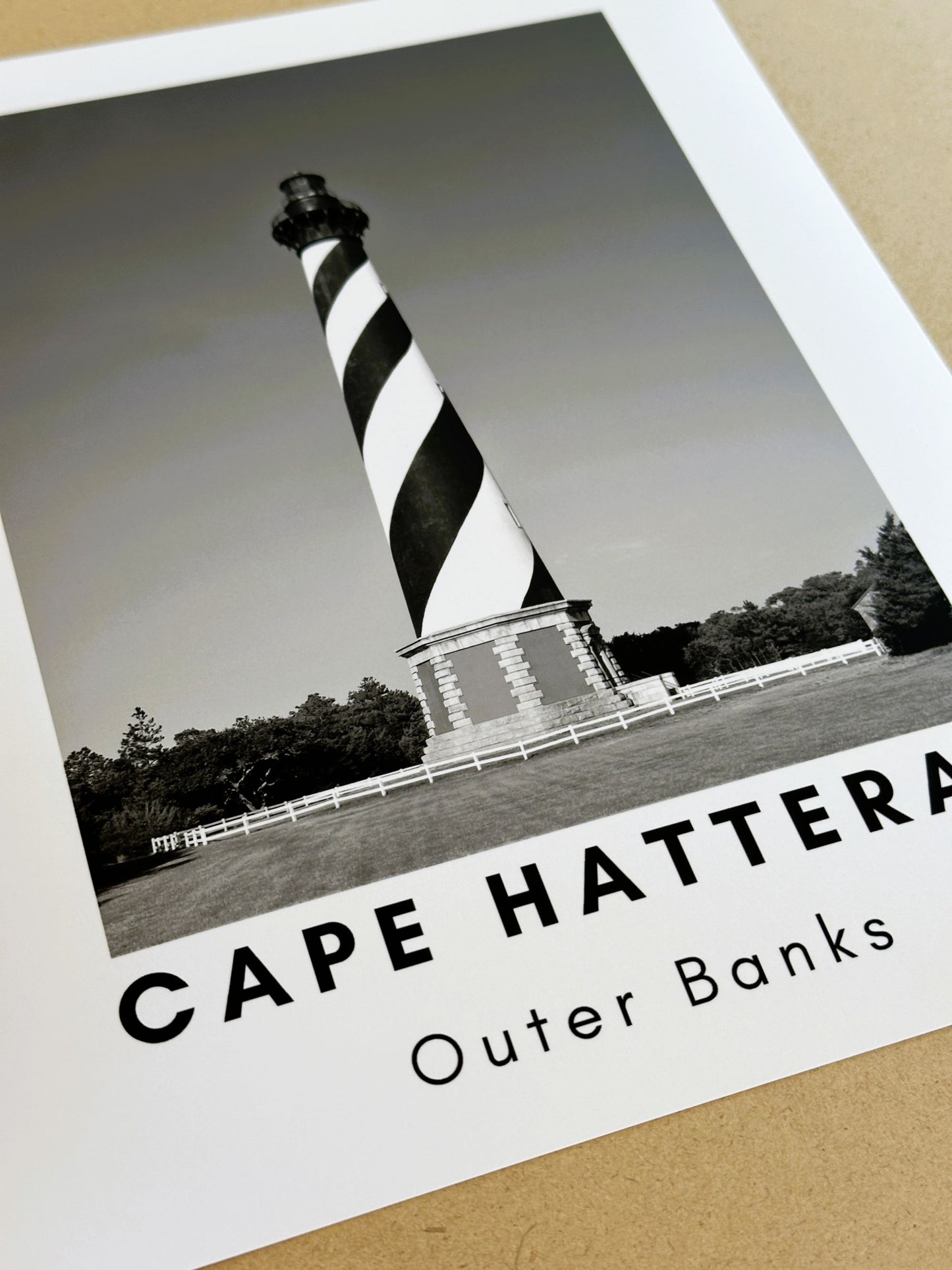 North Carolina Outer Banks Cape Hatteras Lighthouse Giclee Travel Print