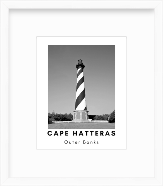 North Carolina Outer Banks Cape Hatteras Lighthouse Giclee Travel Print