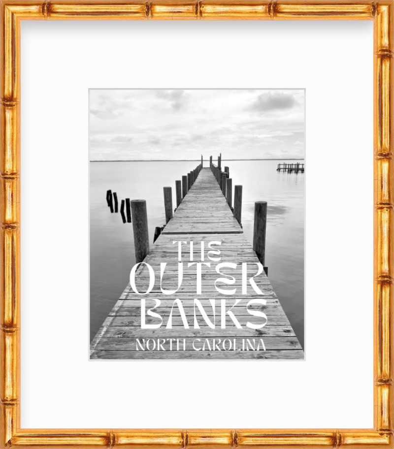 North Carolina Outer Banks Dock at Duck Giclee Travel Print