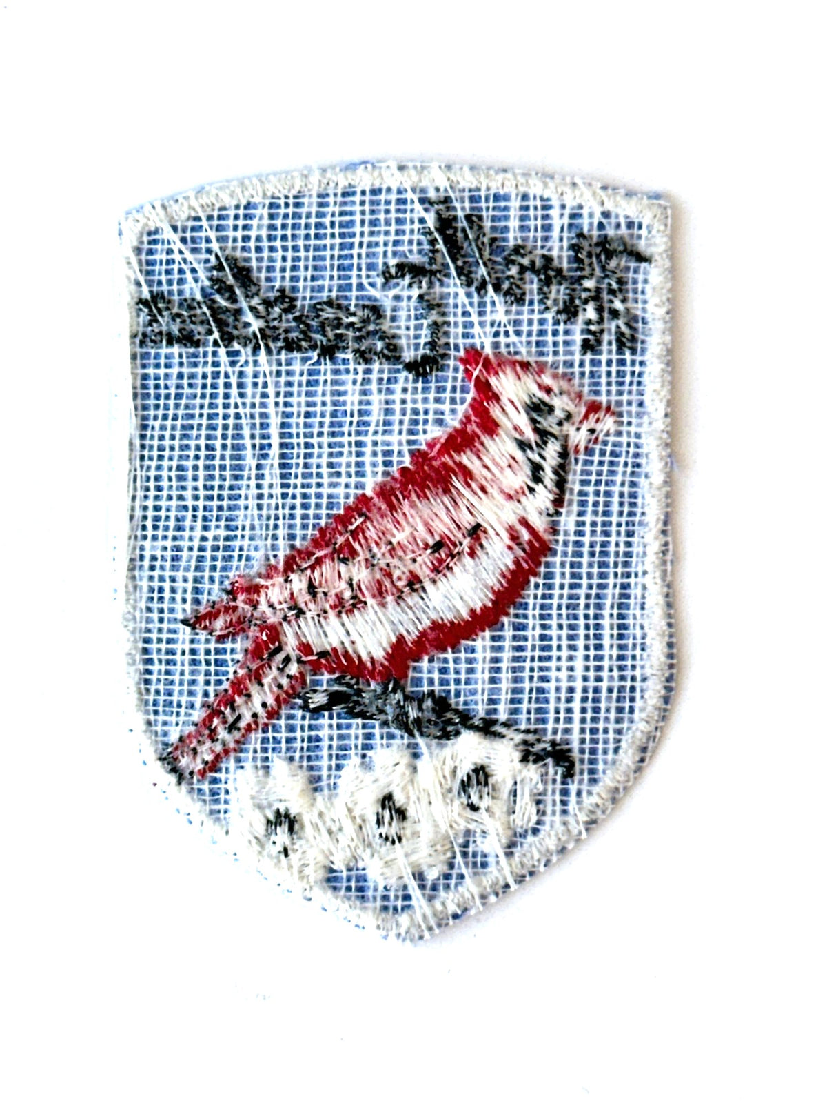 North Carolina State Bird Red Cardinal Vintage Patch