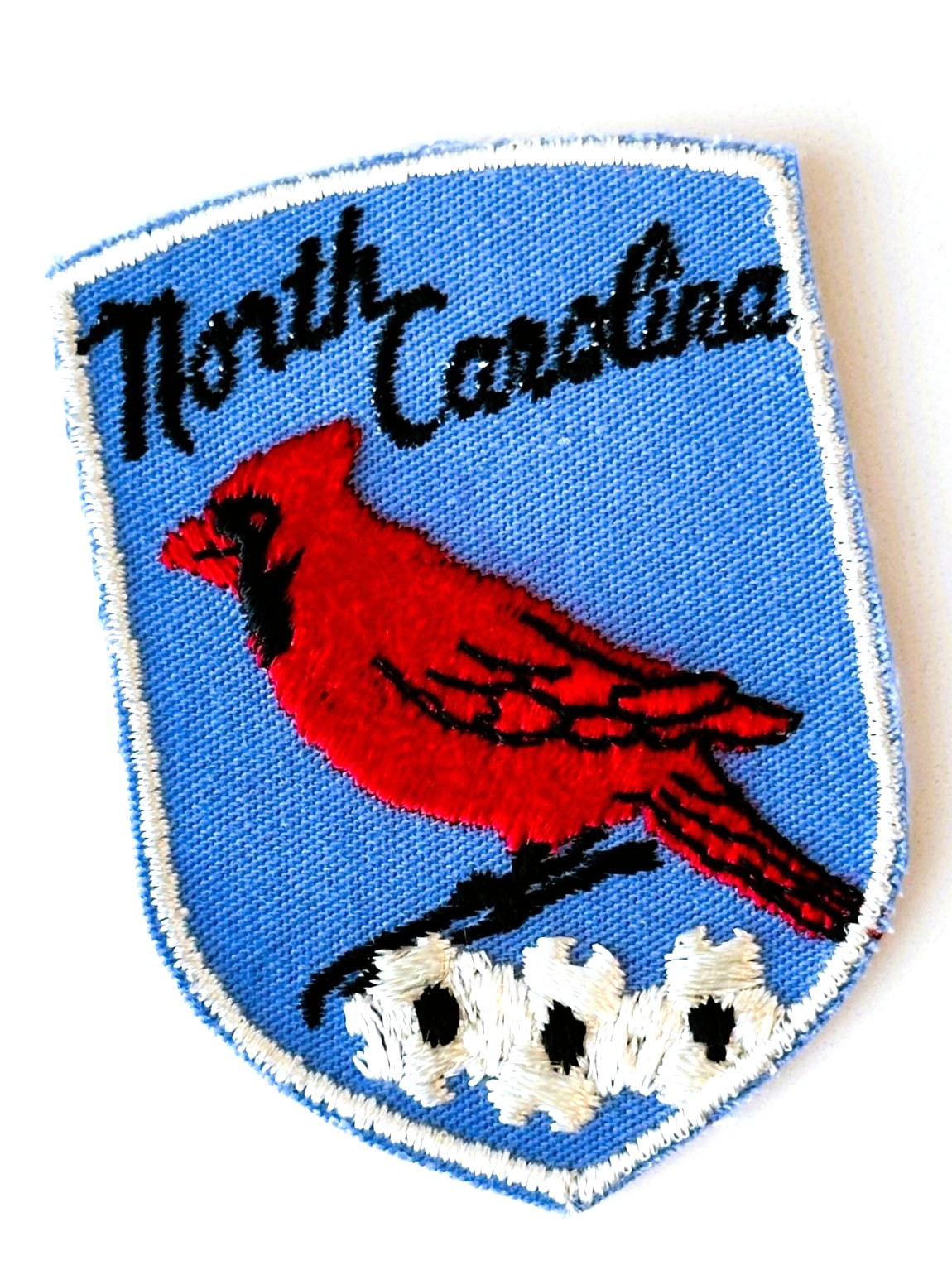 North Carolina State Bird Red Cardinal Vintage Patch