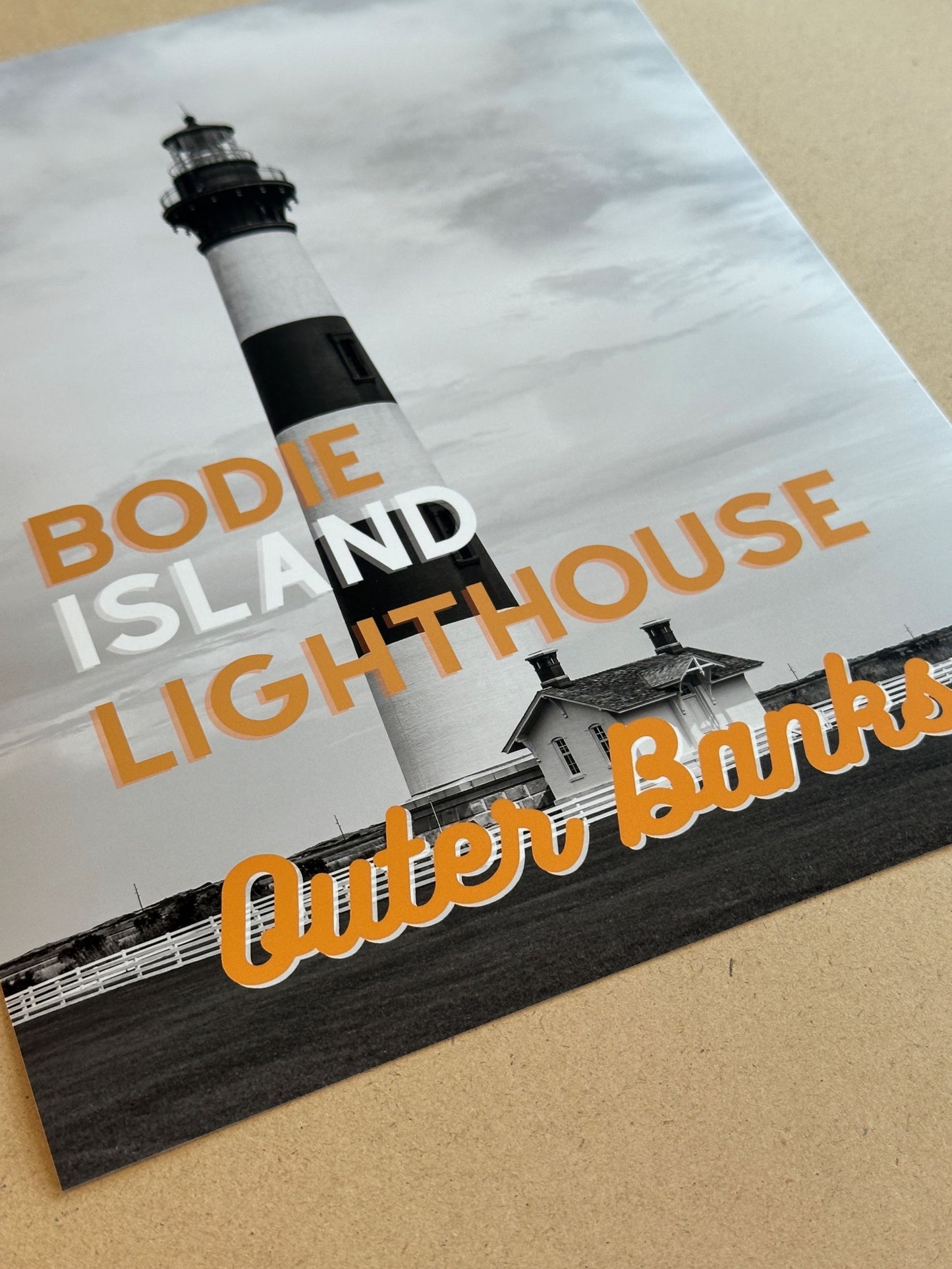 North Carolina Outer Banks Bodie Island Lighthouse Giclee Travel Print