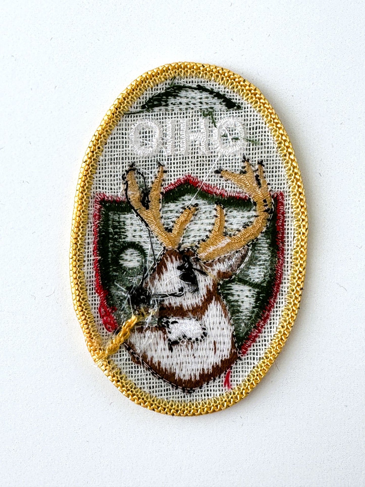 Ohio Deer Head Vintage Patch