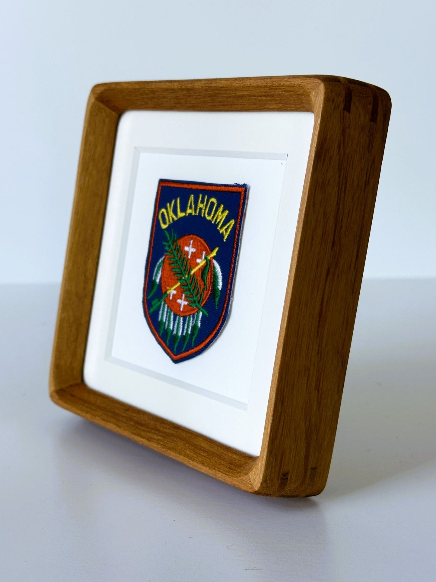 Oklahoma State Vintage Framed Travel Patch