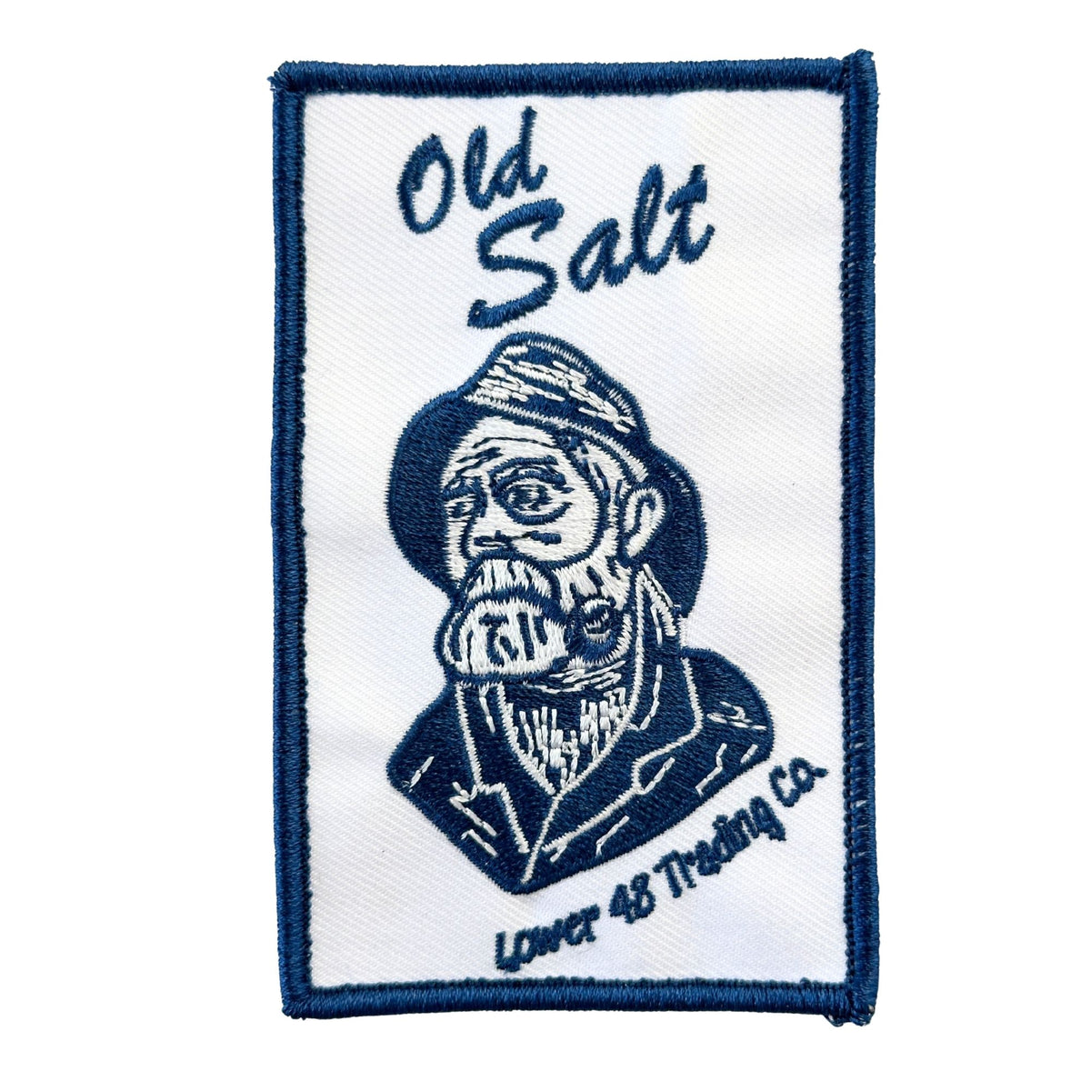 American Old Salt Block Print NEW Large Embroidered Patch Lower 48 Trading Company