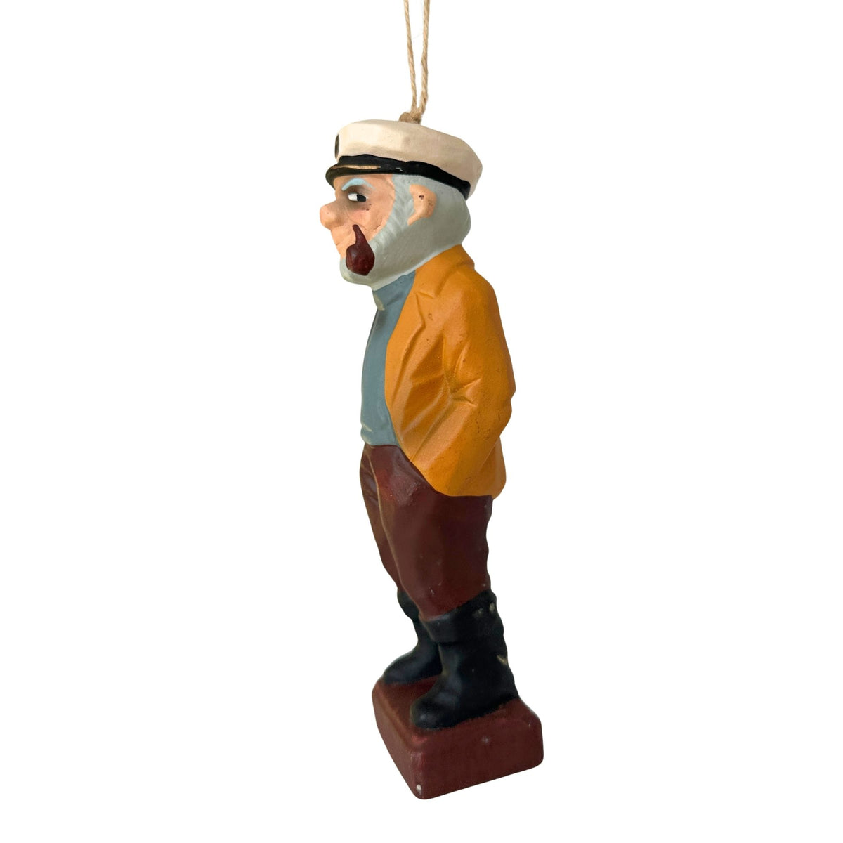 American Old Salt Sea Captain Ceramic Tall Ornament 7.4 Inches