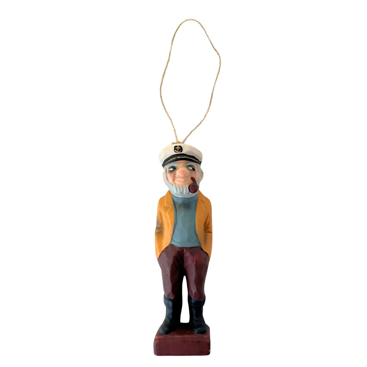 American Old Salt Sea Captain Ceramic Tall Ornament 7.4 Inches