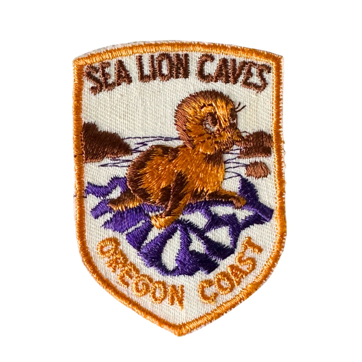 Oregon Coast Sea Lion Caves Vintage Patch