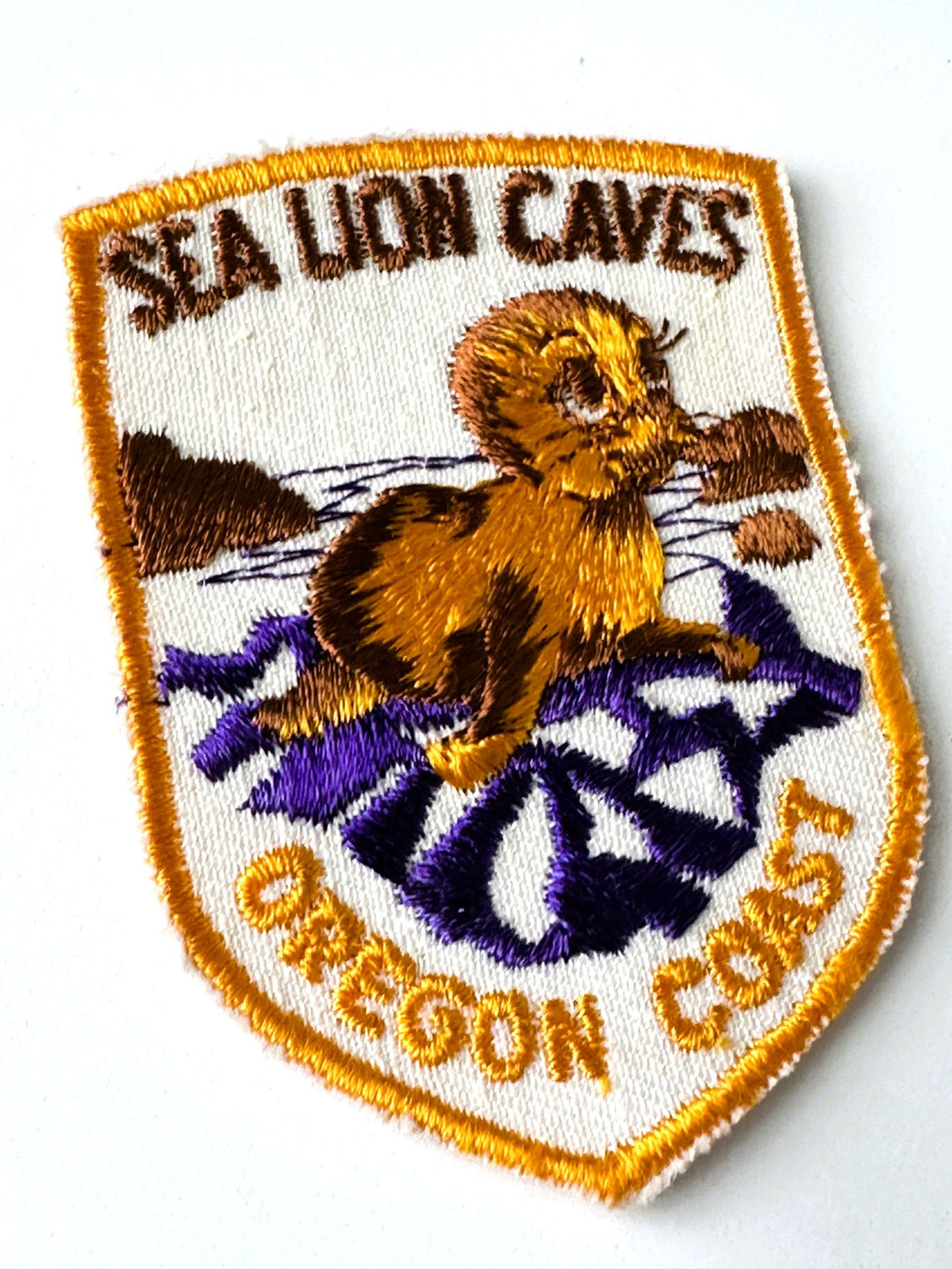 Oregon Coast Sea Lion Caves Vintage Patch