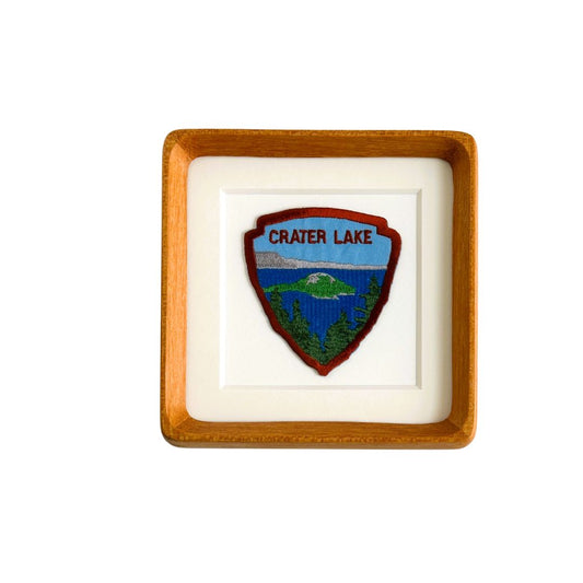 Oregon Crater Lake Vintage Framed Travel Patch