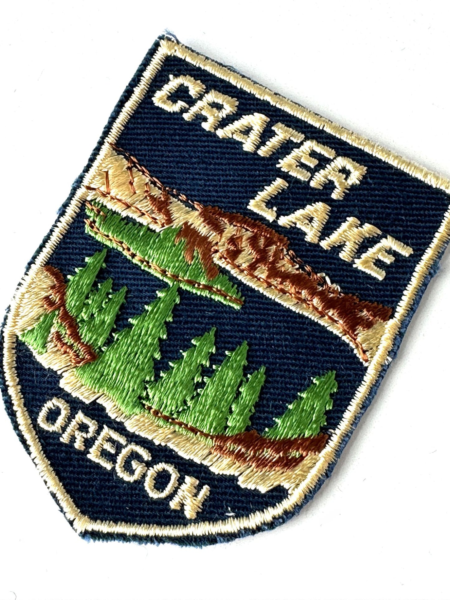 Oregon Crater Lake Navy Blue Vintage Patch