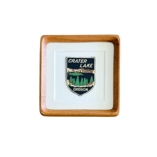 Oregon Crater Lake Vintage Framed Travel Patch