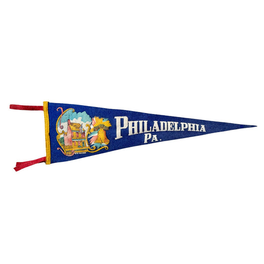 Pennsylvania Philadelphia Betsy Ross House Large Vintage Pennant