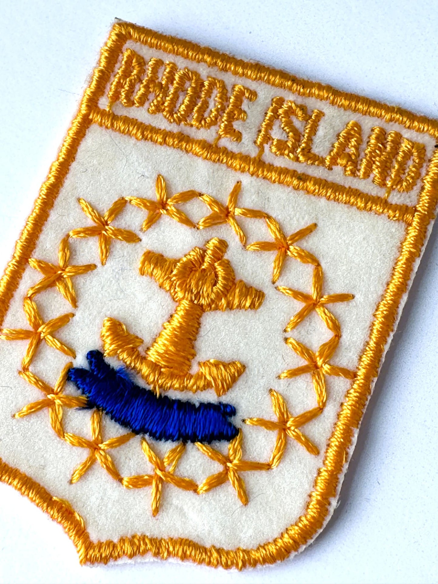 Rhode Island Anchor Vintage Patch