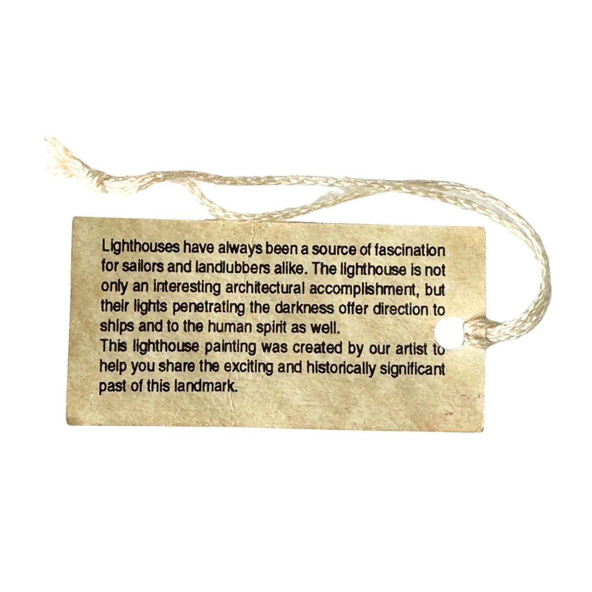 Rhode Island Block Island Southeast Lighthouse Hand Painted Wooden Buoy Vintage Ornament