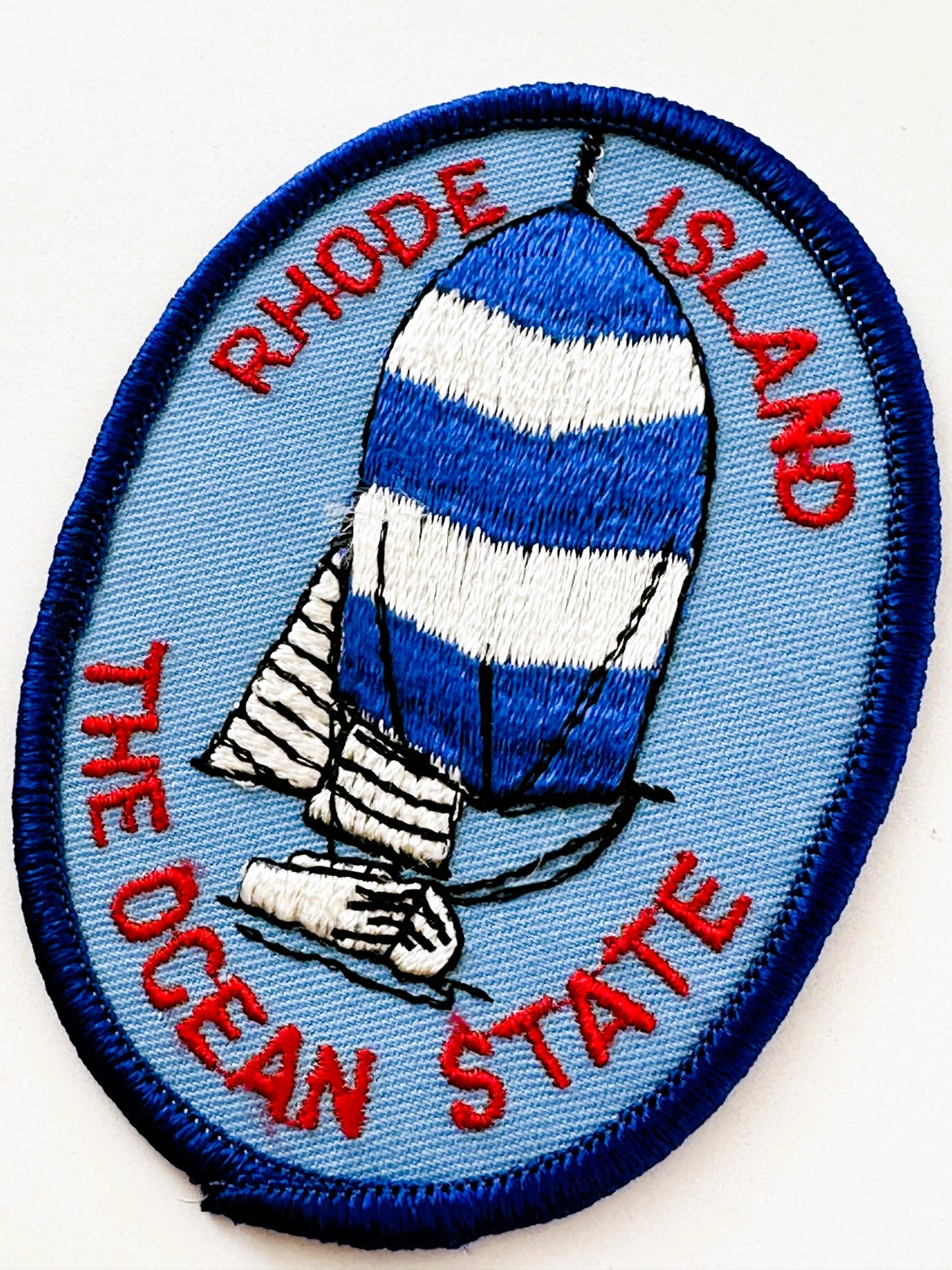Rhode Island The Ocean State Large Sailboat Vintage Patch
