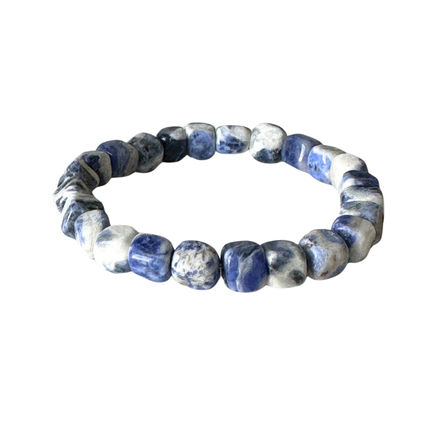Maine New Bracelet Made with Vintage Sodalite Gemstones