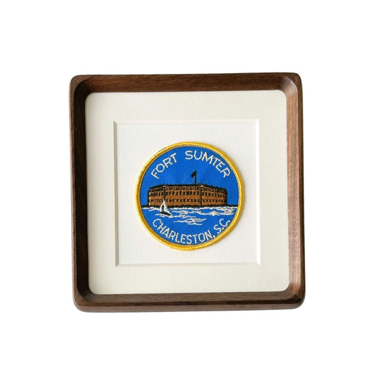South Carolina Charleston Fort Sumter Framed Vintage Travel Patch