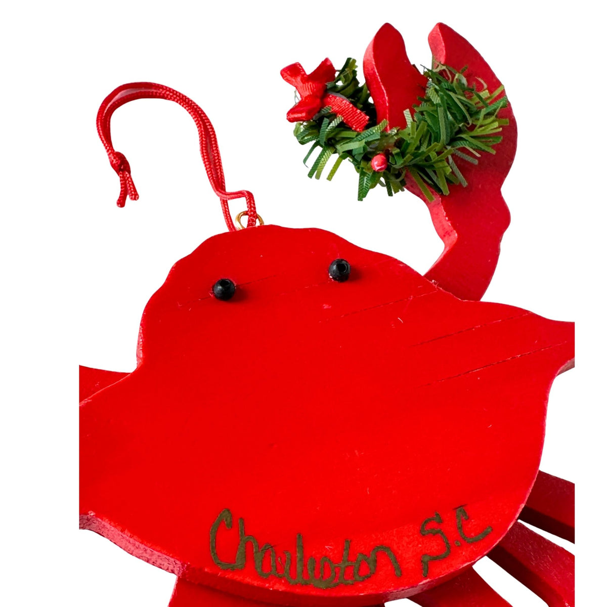 South Carolina Charleston Vintage Wooden Crab Ornament