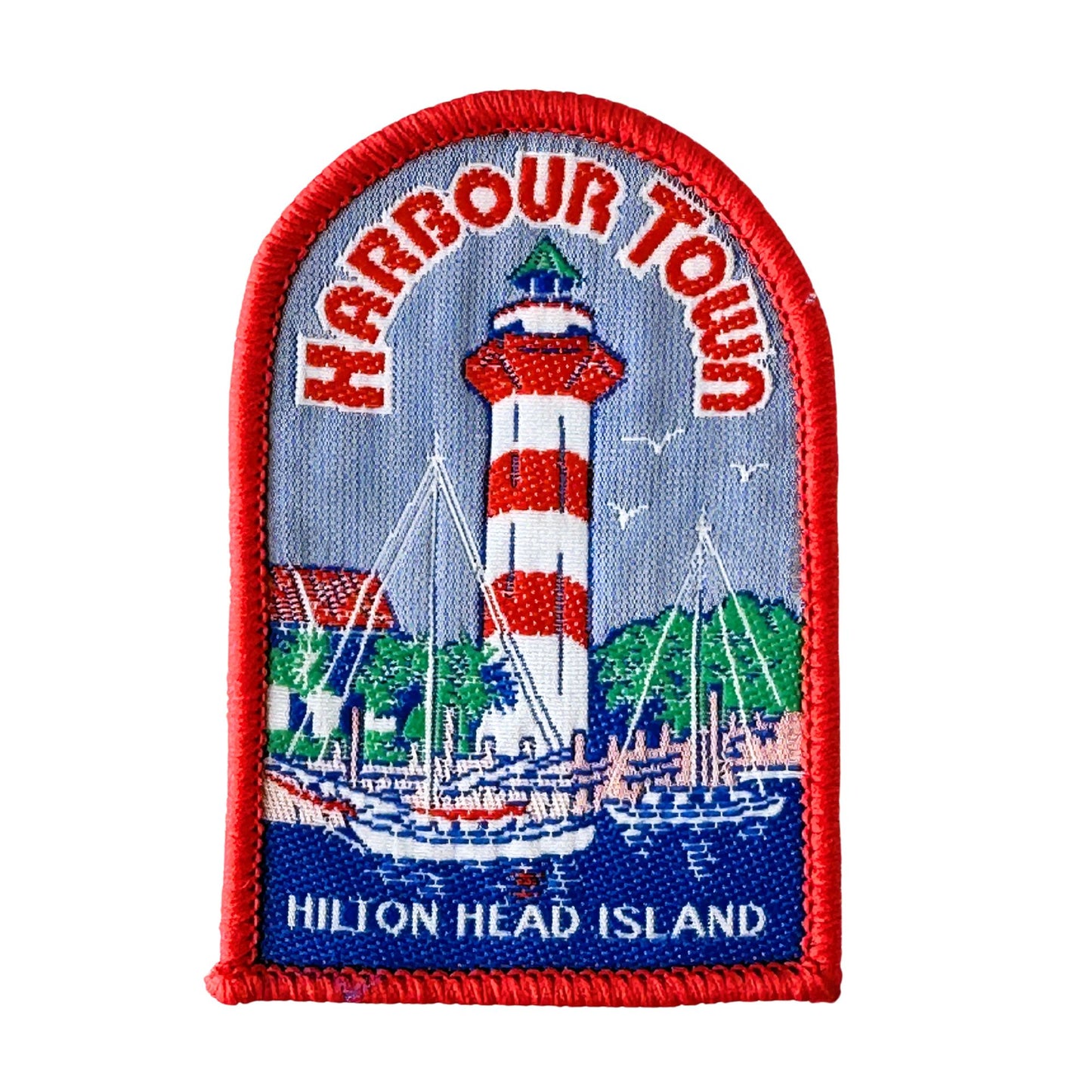 South Carolina Hilton Head Harbour Town Lighthouse Vintage Patch