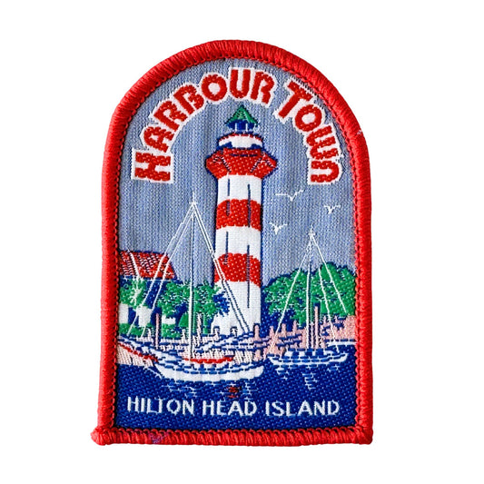 South Carolina Hilton Head Harbour Town Lighthouse Vintage Patch