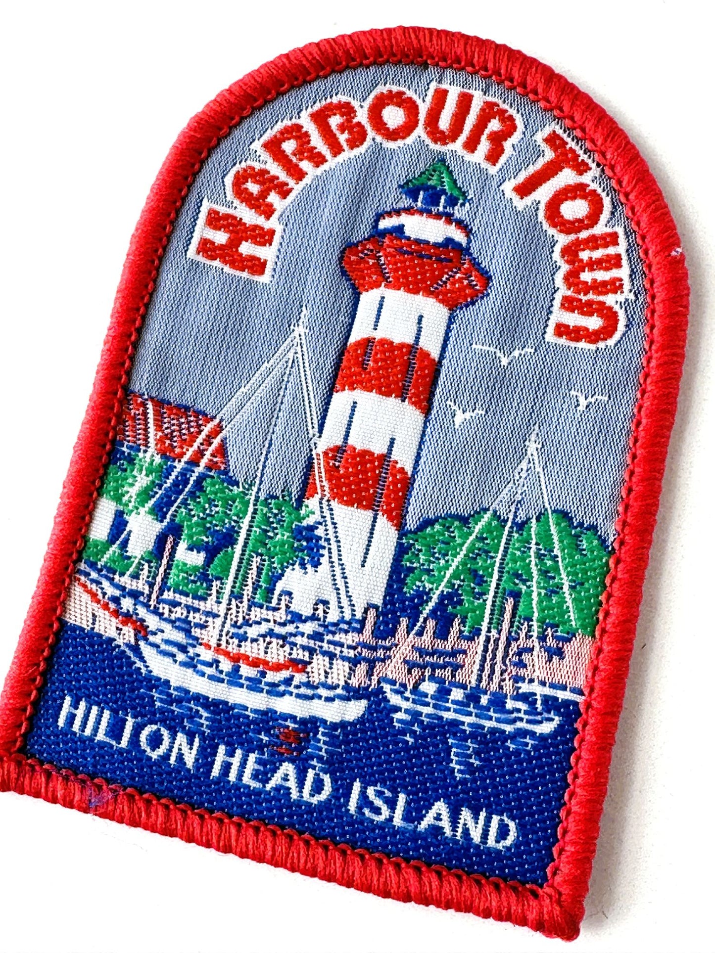 South Carolina Hilton Head Harbour Town Lighthouse Vintage Patch