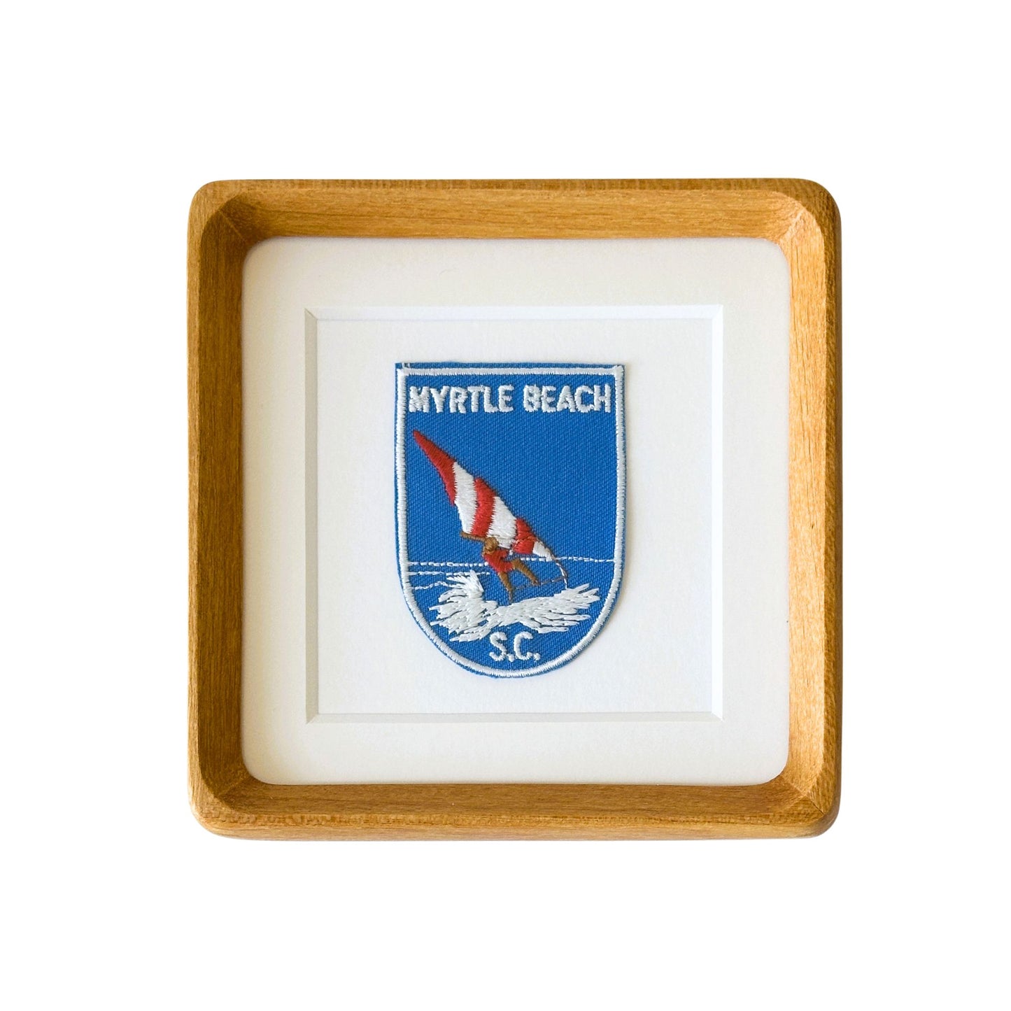 South Carolina Myrtle Beach Vintage Framed Travel Patch