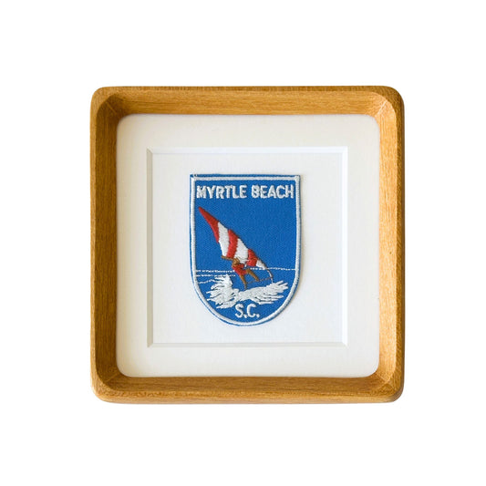 South Carolina Myrtle Beach Vintage Framed Travel Patch