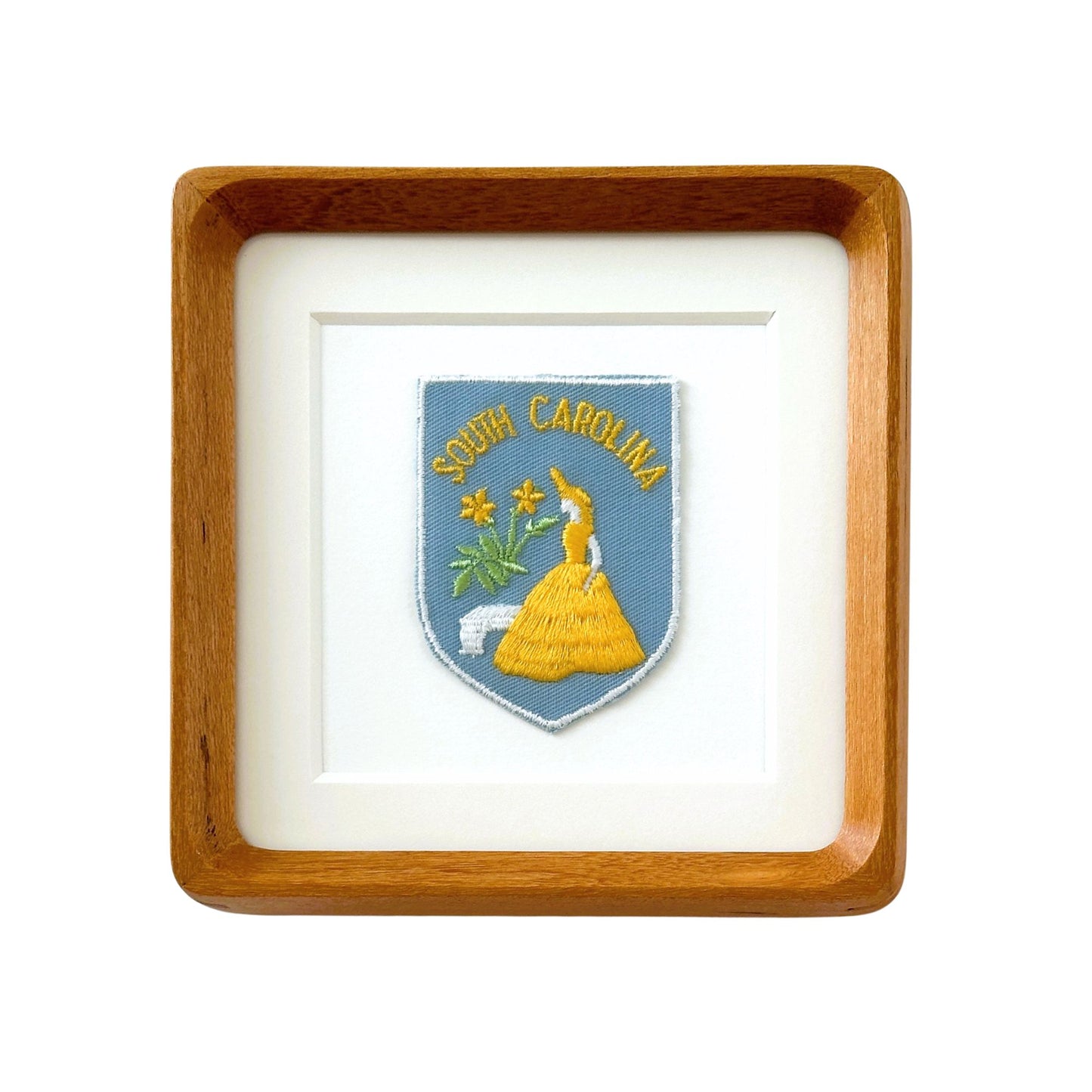 South Carolina Vintage Patch Wood Framed
