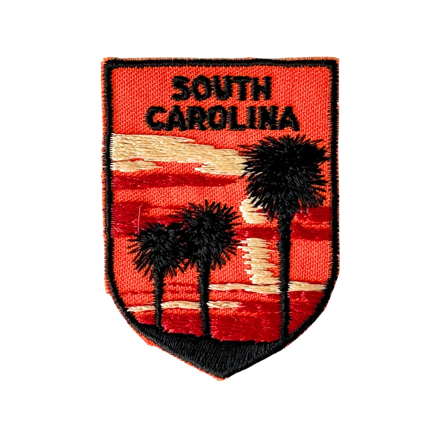 South Carolina Sunset Palm Trees Vintage Patch