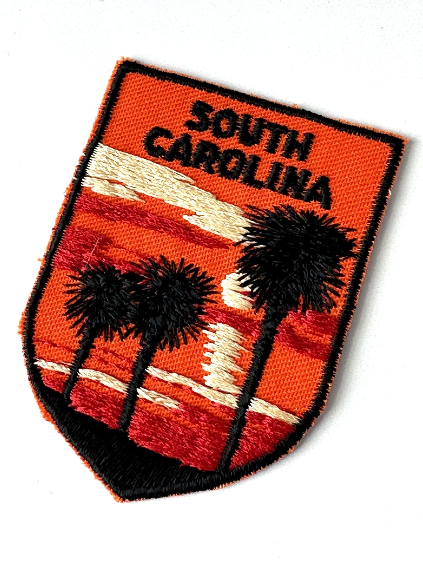 South Carolina Sunset Palm Trees Vintage Patch