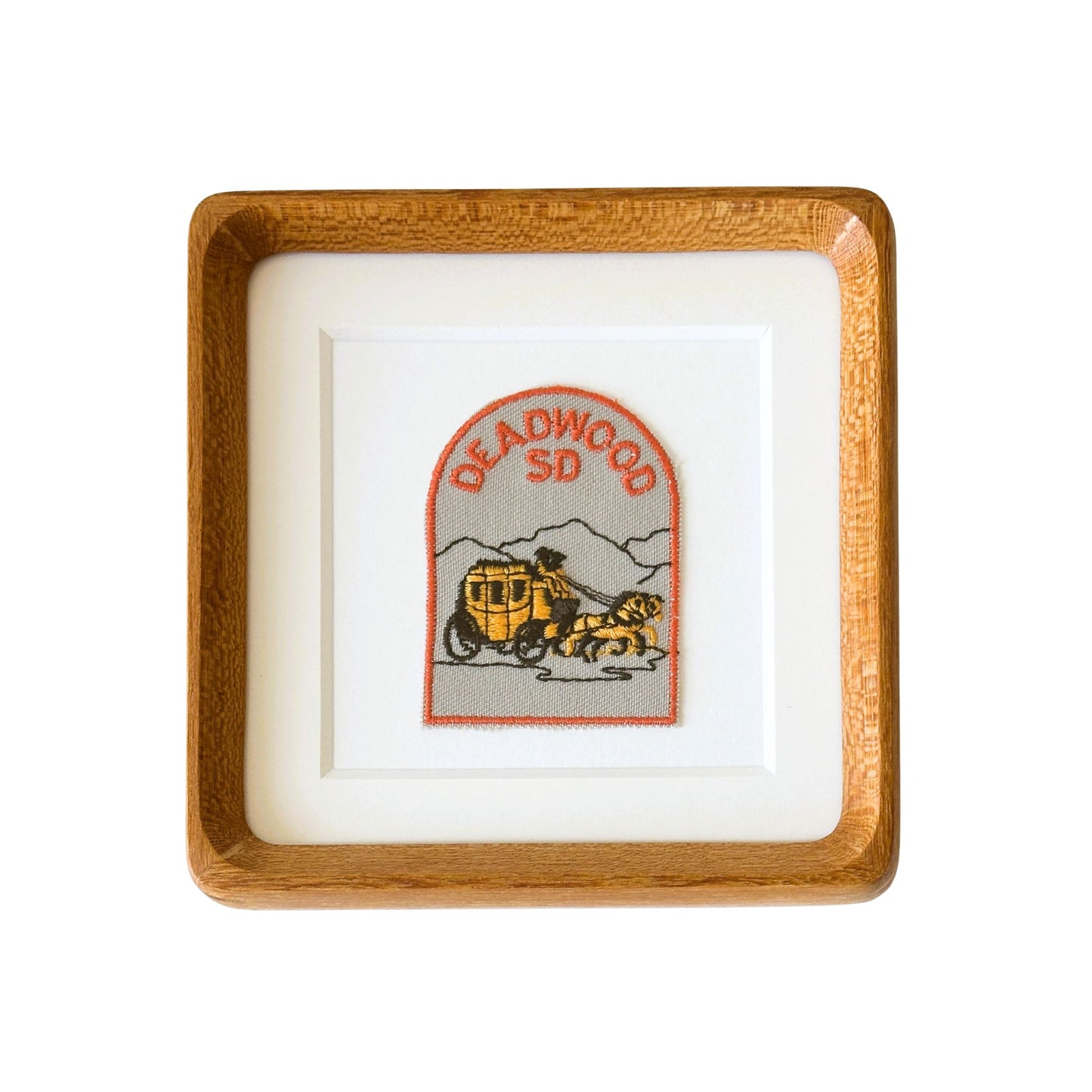 South Dakota Deadwood Vintage Framed Travel Patch