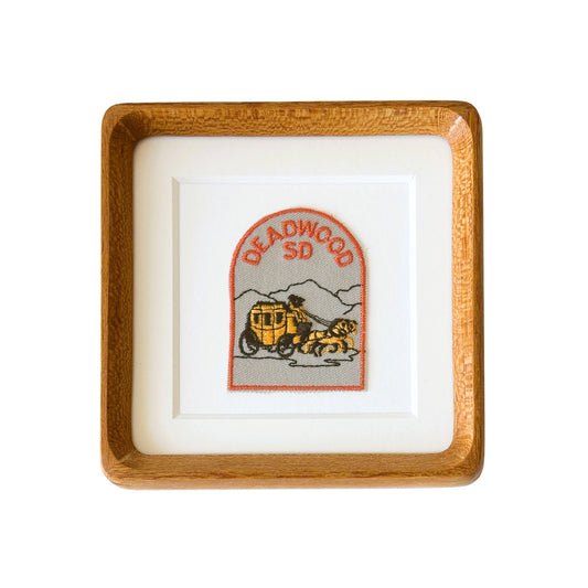 South Dakota Deadwood Vintage Framed Travel Patch