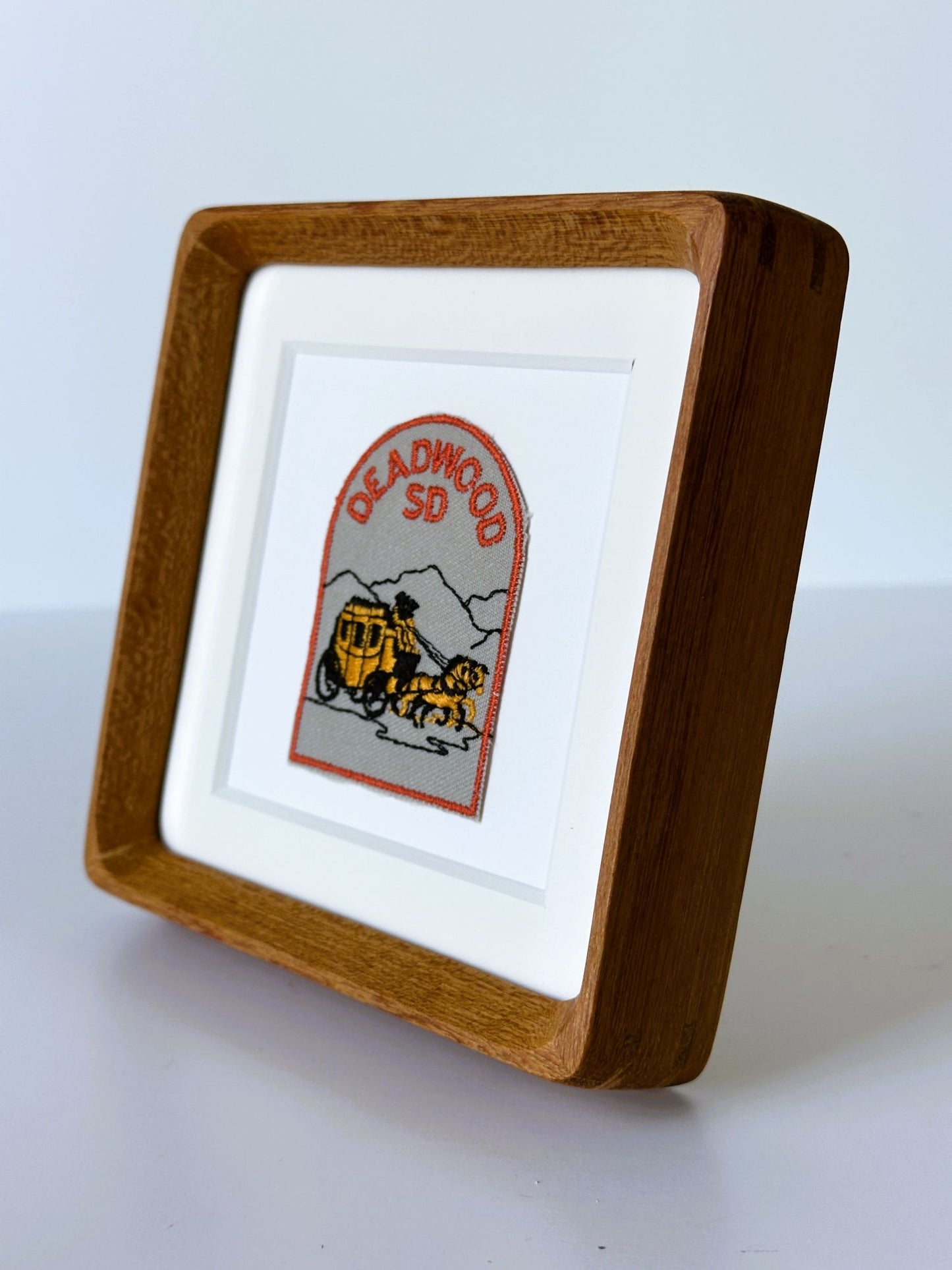 South Dakota Deadwood Vintage Framed Travel Patch