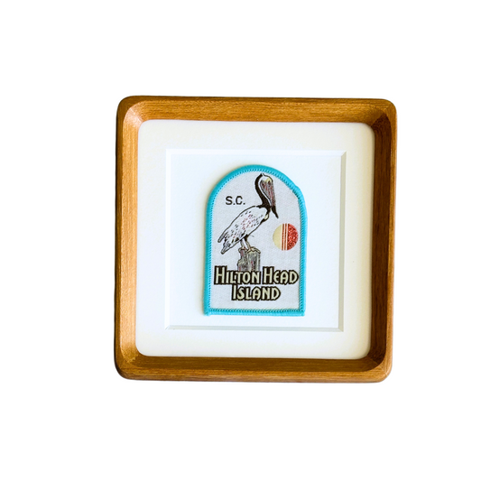 South Carolina Hilton Head Island Vintage Framed Travel Patch