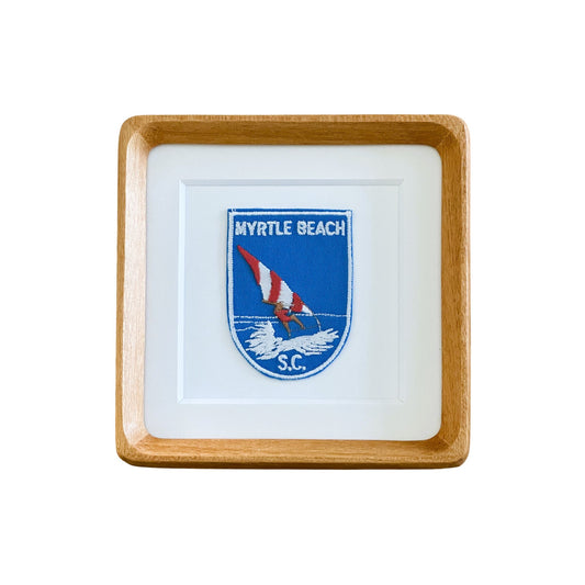 South Carolina Myrtle Beach Vintage Framed Travel Patch
