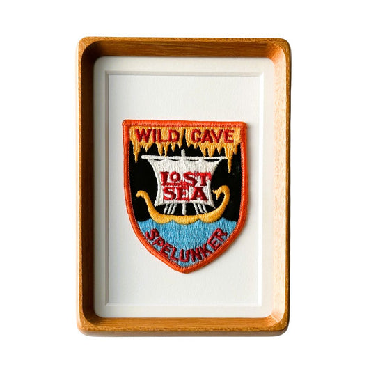 Tennessee Lost Sea Wild Cave Spelunker Vintage Framed Travel Patch